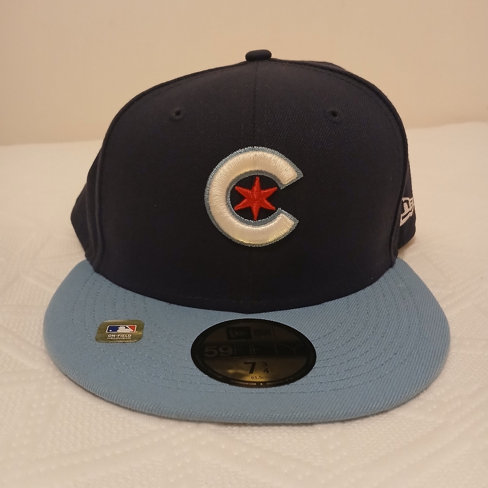 Chicago Cubs 2021 New Era City Connect 59FIFTY Fitted Cap Size: 7 3/4